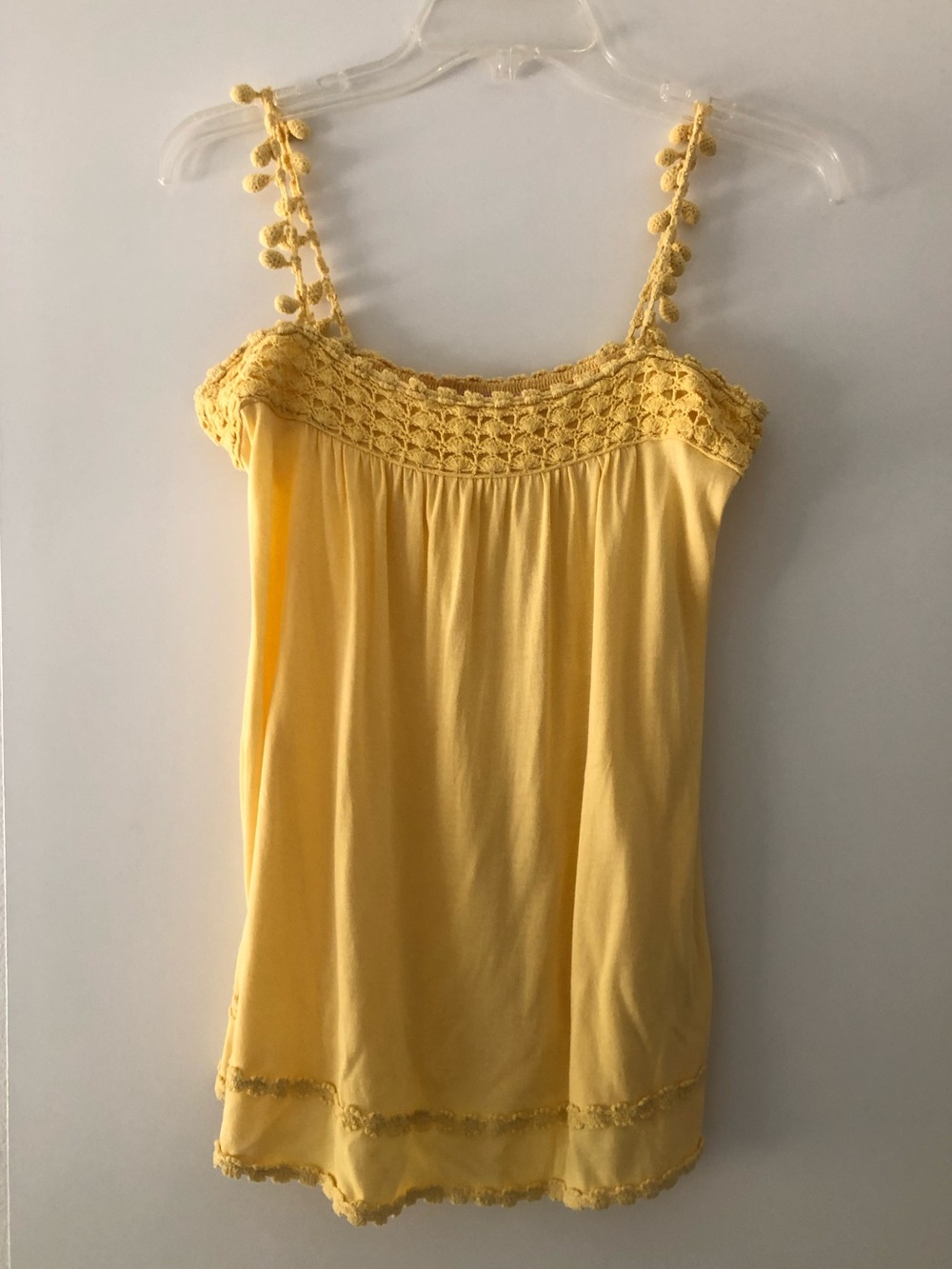 Y2K Juicy Couture Yellow Crochet-Trim Camisole